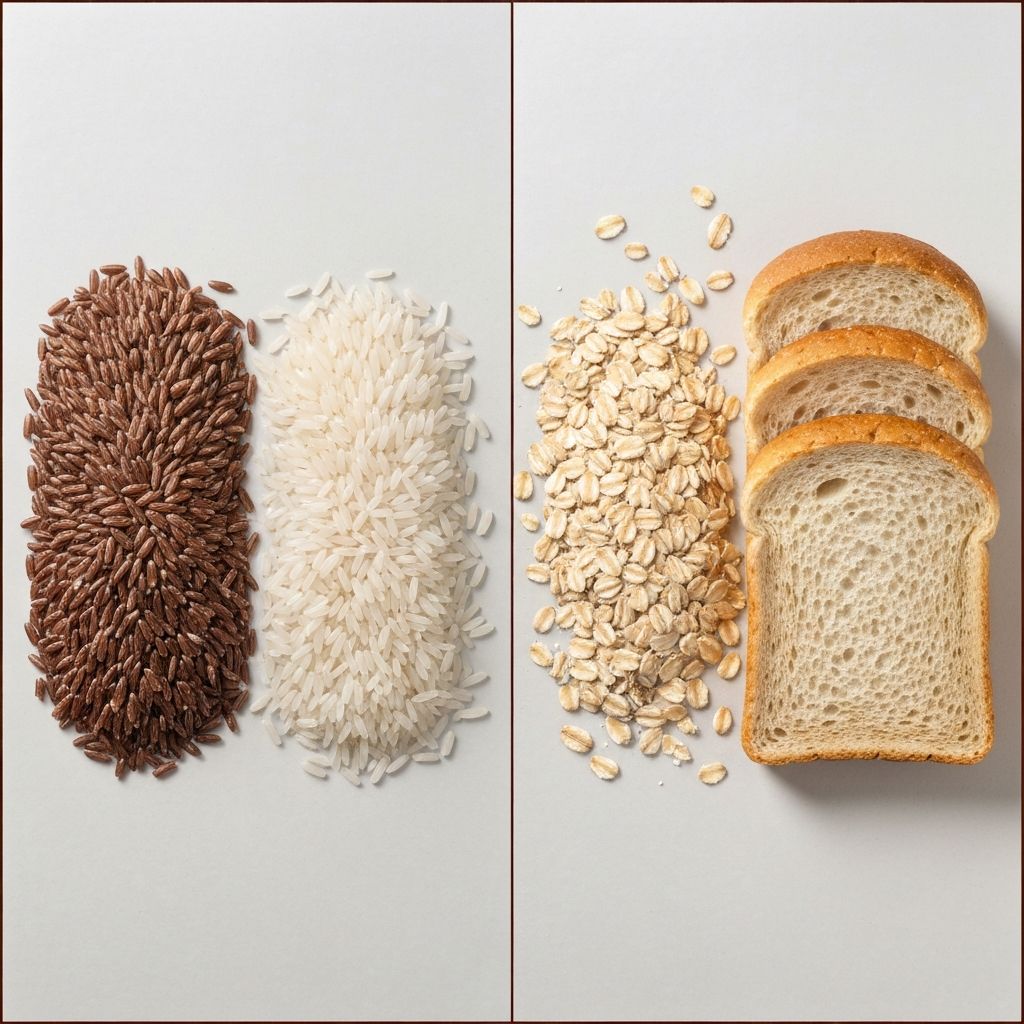 Whole grain products comparison